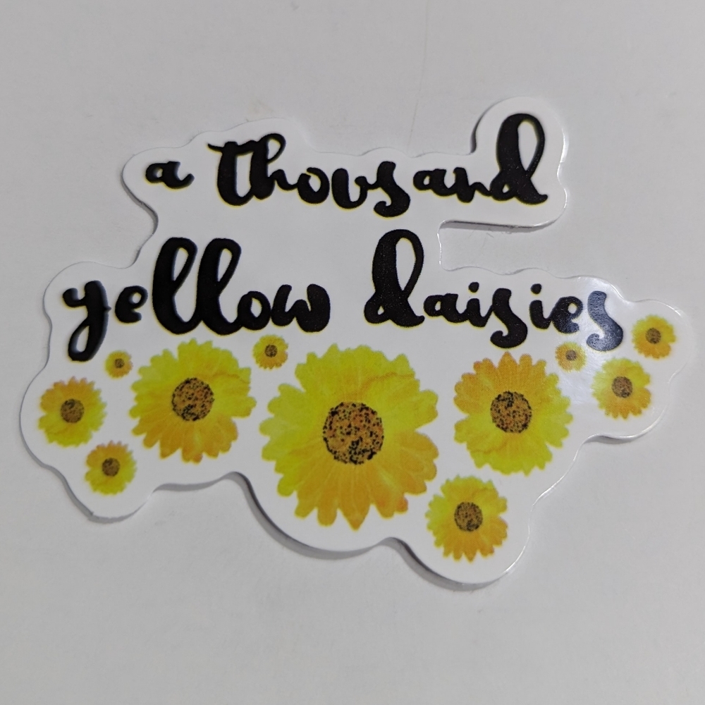 A Thousand Yellow Daisies Sticker